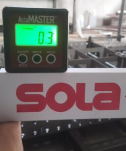 Calculated Industries 7434 AccuMASTER 2-in 1 Magnetic Digital Level and Angle Finder Certified IP54 Dust and Water Resistant,Red Brick Maroon Digital Angle Finder 43 71wBGseoH0L