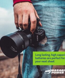 Wasabi Power Battery for Sony NP-FW50 (Compatible with ZV-E10, Alpha a7, a7 II, a7R, a7R II, a7S, a7S II, a5000, a5100, a6000, a6300, a6500, NEX-5T, Cyber-Shot DSC-RX10 III and More) 13 71wCNxeCQ L