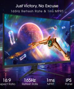 Sceptre IPS 24” Gaming Monitor 165Hz 144Hz Full HD (1920 x 1080) FreeSync Eye Care FPS RTS DisplayPort HDMI Build-in Speakers, Machine Black 2020 (E248B-FPT168),IPS 24" 165Hz IPS 24" 165Hz 23 71wDo4qPE1L