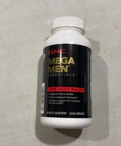 GNC Mega Men Essentials One Daily Multivitamin | Supports Overall Health and Muscle Performance | 60 Count 60 Count (Pack of 1) 29 71wG8OxMwfL