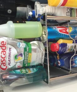 DecoBros Stackable Under Sink Cabinet Sliding Basket Organizer Drawer,Chrome Chrome 38 71wGgEc9vsL