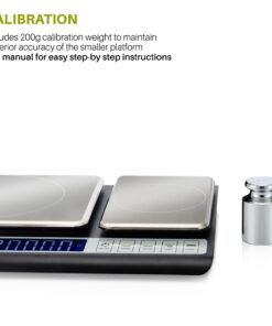 Smart Weigh Culinary Kitchen Scale 10 kilograms x 0.01 Grams, Digital Food Scale with Dual Weight Platforms for Baking, Cooking, Food, and Ingredients 41 71wHMYb4sGL