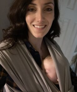 Boba Wrap Baby Carrier - Original Stretchy Infant Sling, Perfect for Newborn Babies and Children up to 35 lbs (Gray) Grey 41 71wHVCr61aL