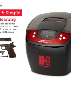 Hornady Lock-N-Load Sonic Cleaner 2L, 110V, 043320 - Premium Way to Clean Gun Parts & Bullet Casings - 80 Watt Heated Ultrasonic Cleaner Helps Remove Built-Up Carbon Residue with High Frequency Energy 34 71wI bzmqaS