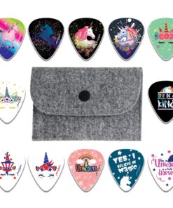 NewEights Acoustic Guitar Picks - Unicorn Plectrum Series 2 (12-Pack) - Stocking Stuffers for Girls - Birthday Party Favors Assorted Bulk Pack Thanksgiving Christmas Rewards Encouragement Gift Guitar Picks - Plectrum Series 2 (12-Pack) 15 71wILEm6GSL
