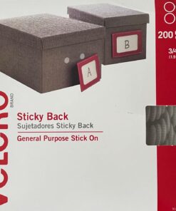 VELCRO Brand Dots with Adhesive White | 200 Pk | 3/4" Circles | Sticky Back Round Hook and Loop Closures for Organizing, Arts and Crafts, School Projects, 91824, 200Pk 33 71wIPLNNqL