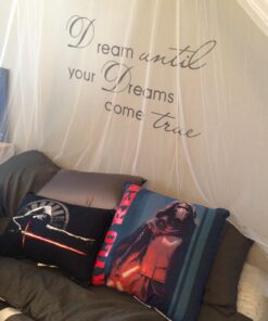 Picniva Black 5'' X 24'' Dream Until Your Dreams Come True Wall Famous PVC Wall Sticker Decal Quote Art Vinyl 5'' X 24'' 22 71wIrb5VsVL