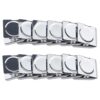 Ogrmar Metal Clip 1.2"-12 Pack Refrigerator Whiteboard Wall Magnetic Memo Note Clip Metal Clip (1.2") 1.2" 44 71wIx7Z9bwL