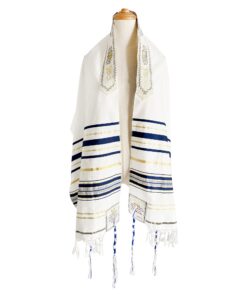 Holy Land Market New Covenant Messianic Prayer Shawl Tallit 72" X 22" with Bag, Card and Brochure From Israel 19 71wJ2XtNxHL