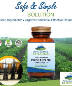 Pure Mountain Botanicals Wild Oregano Oil Capsules - 60 Vegan Caps – Now with 510mg Mediterranean Oil of Oregano 11 71wJ4sGHnIL