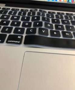 MOSISO Silicone Keyboard Cover Compatible with MacBook Air 13 inch A1466 A1369 2010-2017&Compatible with MacBook Pro 13/15 inch (with/Without Retina Display, 2015 or Older Version), Black 45 71wJks13ikL