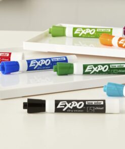 EXPO Low Odor Dry Erase Markers, Chisel Tip, Assorted Colors, 16 Pack 16 Count (Pack of 1) 42 71wKflFicRL