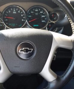 Reflective Concepts Steering Wheel Bowtie Overlay Decal Fits 2007-2013 Silverado - (Color: Gloss Black) 2007-2013 Silverado ONLY 41 71wKxM5KZL