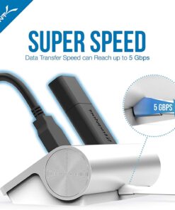 SABRENT Premium 3 Port Aluminum USB 3.0 Hub with Multi in 1 Card Reader (12" Cable) for iMac, All MacBooks, Mac Mini, or Any PC (HB-MACR) USB 3.0 Type A 27 71wL28N4sEL