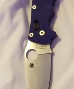 Spyderco Manix 2 Signature Knife with 3.37" CPM S110V Steel Blade and Durable Dark Blue G-10 Handle - PlainEdge - C101GPDBL2 51 71wLaPwtDYL