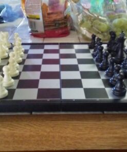 Yellow Mountain Imports Medium 2-in-1 Travel Magnetic Chess & Checkers Board Game Set - 12.5 Inches - Portable, Folding & Travel Perfect 63 71wLhAQOkzL