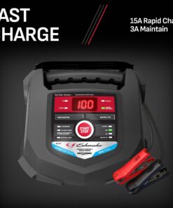 Alternative view of Schumacher SC1280 Fully Automatic Battery Charger and Maintainer 15 Amp/3 Amp, 6V/12V - for Marine and Automotive Batteries With Start/Stop Button