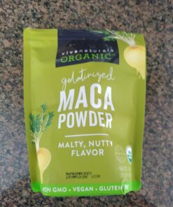 Viva Naturals Organic Maca Powder - Gelatinized Maca Powder Organic, Vegan and Kosher Peruvian Superfood - Certified USDA Organic, Gluten-Free & Non-GMO 1 Pound (Pack of 1) 34 71wM9WGe9L