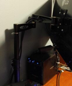 Mount-It! Single Monitor Arm Mount | Desk Stand | Heavy Duty Full Motion Height Adjustable | Fits 19 21 24 27 29 30 in VESA 75 100 Compatible Computer Screen | C-Clamp Base | Holds up to 33 Lbs 37 71wMA1qHndL