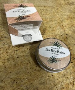 TEA TREE OIL BALM -100% All Natural | Great Cream for Soothing Irritations like Eczema, Psoriasis, Rashes, Insect Bites, Folliculitis, Acne, Itches, Dry Chapped Heels, Cuticles, Saddle Sores and more! 53 71wMNfM67KL