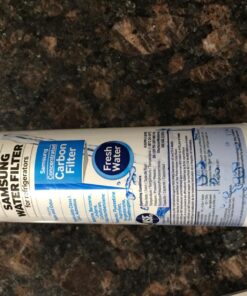 SAMSUNG Genuine Filter for Refrigerator Water and Ice, Carbon Block Filtration for Clean, Clear Drinking Water, 6-Month Life, HAF-CIN/EXP, 1 Pack 53 71wMgKPmyIL