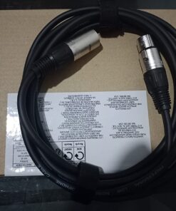 Amazon Basics XLR Microphone Cable for Speaker or PA System, All Copper Conductors, 6MM PVC Jacket, 10 Foot, Black 1-Pack 10 Feet 41 71wNN80W7NL