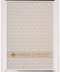 Alternative view of Lawrence Frames 510757 Metal Picture Frame Silver-Plate with Delicate Beading, 5 by 7-Inch