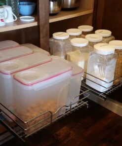 Rev-A-Shelf - 5WB1-1822-CR - 18 in. W x 22 in. D Base Cabinet Pull-Out Chrome Wire Basket 18 Inch 44 71wOqw2FphL