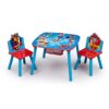 Delta Children Kids Table and Chair Set With Storage (2 Chairs Included) - Ideal for Arts & Crafts, Snack Time, Homeschooling, Homework & More, Nick Jr. PAW Patrol 18 71wOs3OaL 2