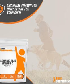 BULKSUPPLEMENTS.COM Ascorbic Acid Powder - Vitamin C Powder, Pure Vitamin C Ascorbic Acid, 1000mg Vitamin C - Powdered Vitamin C, Food Grade & Gluten Free - 1000mg per Serving, 1kg (2.2 lbs) 2.2 Pound (Pack of 1) 28 71wQclZl2fL