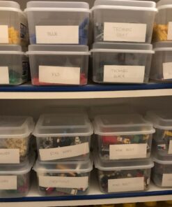 Sterilite FlipTop, Stackable Small Storage Bin with Hinging Lid, Plastic Container to Organize Desk at Home, Classroom, Office, Clear, 12-Pack 12 Pack 29 71wRAsuLVWL