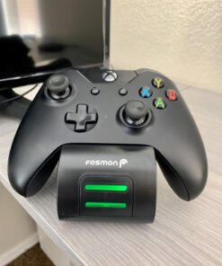 Fosmon Dual 2 MAX Charger with 2x 2200mAh Rechargeable Battery Pack Compatible with Xbox Series X/S(2020), Xbox One/One X/One S Elite Controllers, High Speed Charging Docking Station Kit - Black 38 71wRLnpnFHL