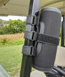 Bushwhacker The Original Portable Speaker Mount for Golf Cart Railing - Adjustable Strap Fits Most Bluetooth Wireless Speakers Attachment Accessory Holder Bar Rail 35 71wTI9GFfL