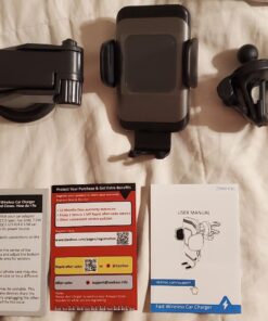 ZeeHoo Wireless Car Charger,15 W Fast Charging Auto-Clamping Car Mount,Windshield Dash Air Vent Phone Holder for iPhone 14 13 12 Mini 11 Pro Max XS XR 8,Samsung S22 S21 S20 Note 20 10 9 8 Black SC-1 51 71wUa7F0GgL