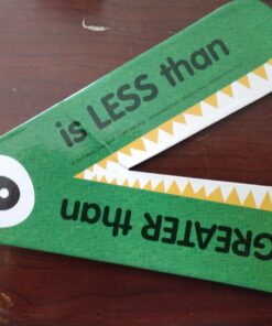 Really Good Stuff Magnetic Greater Than or Less Than Demonstration Manipulative - 1 Gator- Grades K-3, Ages 5-8 | Math Classroom & Homeschool Supplies, Counting for Kids 1 Teacher Gator 19 71wV7fnkxML