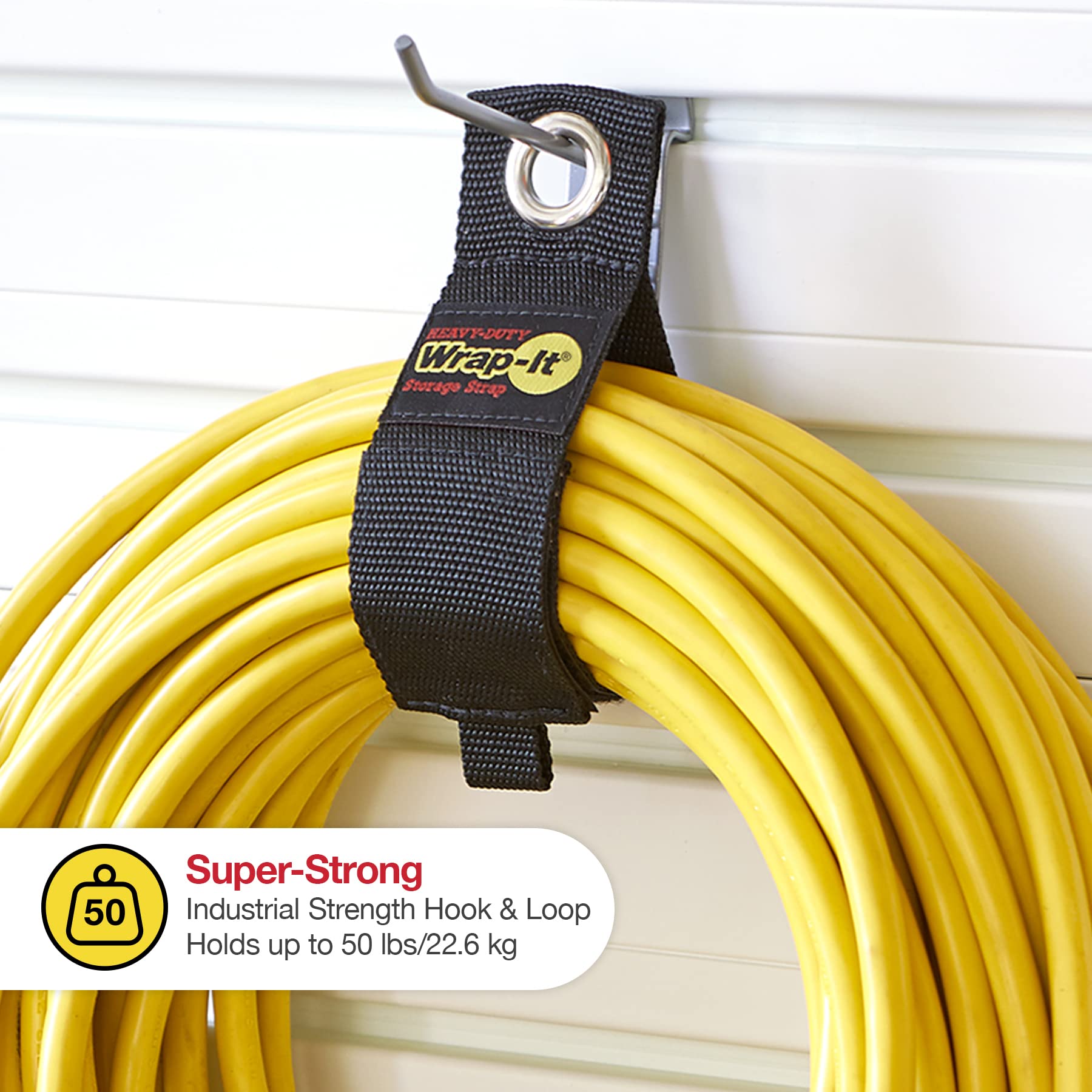 Heavy-Duty Wrap-It Storage Straps (Assorted 6 Pack) - Extension Cord Holder, Stocking Stuffers for Men, RV Accessories, Workshop and Garage Organizers and Storage Assorted 6-Pack Black 2 Heavy-Duty Wrap-It Storage Straps (Assorted 6 Pack) - Extension Cord Holder, Stocking Stuffers for Men, RV Accessories, Workshop and Garage Organizers and Storage Assorted 6-Pack Black - Image 2