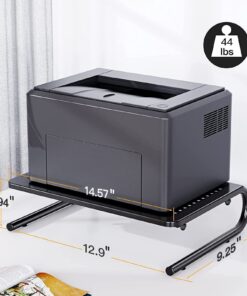 Monitor Stand Riser, Monitor Riser, Laptop Stand for Desk, Laptop Riser, Desk Organizer for Monitor, Laptop Shelf w/Vented for Screen, Computer Stand for Laptop, PC, Printer, for Home & Office Black 31 71wVBtsLFL 1
