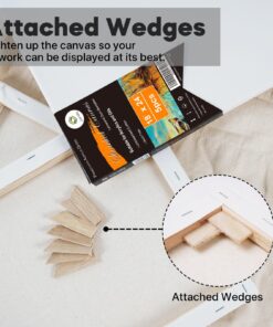 CONDA 11x14 inch Stretched Canvas for Painting, Pack of 8, Primed, 100% Cotton,5/8 Inch Profile Value Bulk Pack for Acrylics, Oils Painting 11x14 inch-new 12 71wVbb6YZsL 1