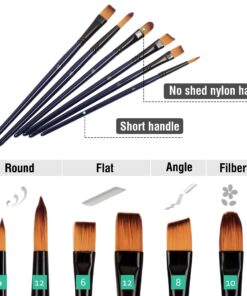 Falling in Art Tabletop Easel Set - 24 Pieces Starter Kit - Artist Acrylic Painting Kit with 12 Acrylic Paints Set, Canvas Panels, Brushes, Wooden Palette for Kids, Adults, Beginners, Professionals 24 PCS Drawer Easel Painting Set 42 71wWN UdnML