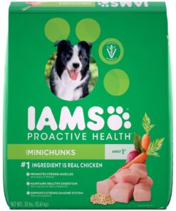 IAMS Adult Minichunks Small Kibble High Protein Dry Dog Food with Real Chicken, 15 lb. Bag 0 15 Pound (Pack of 1) 43 71wYesFWstL