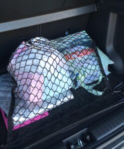 9 MOON® 4 Hooks Car Trunk Cargo Net Mesh Storage Organizer - Car Net for Kids Luggage - Universal Car Accessories Net 15 71wYpw7ZAAL