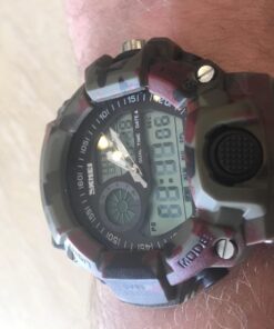 Gosasa Men's Watches Multi Function Military S-Shock Sports Watch LED Digital Waterproof Alarm Watches… A _1520_camouflage&green 46 71wZGO9YQL