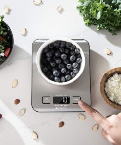 Etekcity Food Scale, Digital Kitchen Scale, 304 Stainless Steel, Weight in Grams and Ounces for Baking, Cooking, and Meal Prep, LCD Display, Medium Basic Medium Size 44 71wZNhIlLcL