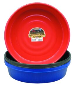 Little Giant® Plastic Utility Pan | Feed Pan | Durable & Versatile Livestock Feeding Bucket | Made in USA | 3 Gallon | Green 17 71wZa 7RFPL 1