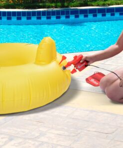 GoFloats Rapid Inflation Electric Air Pump (AC 110/120V) with Tote Bag and Raft Repair Kit 17 71wZc5ENsWL