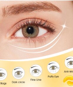 Alternative view of Adofect 30 Paris Under Eye Patches 24k Gold Under Eye Mask for Puffy Eyes and Dark Circles Treatments, Under Eye Bags Treatment Collagen Gel Pads for Beauty & Personal Care, Gold 30 Pairs Gold