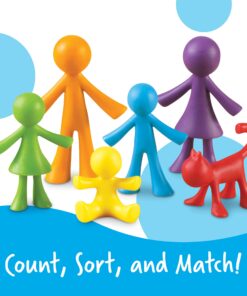 Learning Resources All About Me Family Counters, Set of 72, Ages 3+, SEL, Sensory Skills,Color Recognition 24 71waL OCdXL