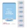 Amazon Basics 5-Blade Razor Refills for Women, 6 Count (Fits Amazon Basics Razor Handles Only) (Previously Solimo) 6 Count (Pack of 1) 6 Refills 36 71wakHVeI2L