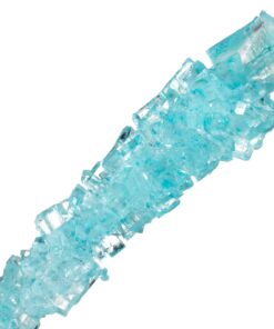 Candy Envy Light Blue and White Rock Candy Crystal Sticks - 24 Indiv. Wrapped - Cotton Candy & Original Sugar Flavored 24 count 23 71wanQBzPL