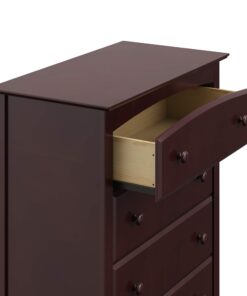 Storkcraft Kenton 5 Drawer Dresser (Espresso) – Dresser for Kids Bedroom, Nursery Dresser Organizer, Chest of Drawers for Bedroom with 5 Drawers, Universal Design for Children’s Bedroom Espresso 5 Drawer Chest 26 71wbOhVNbL